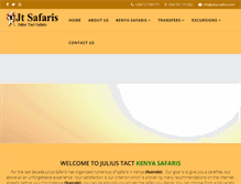 Tablet Screenshot of julius-safaris.com